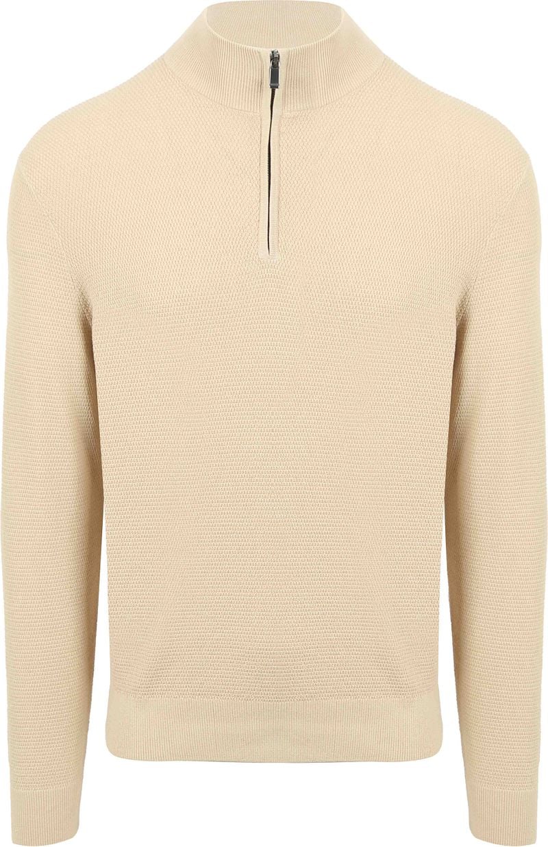 Suitable Structure Half Zip Trui Sand