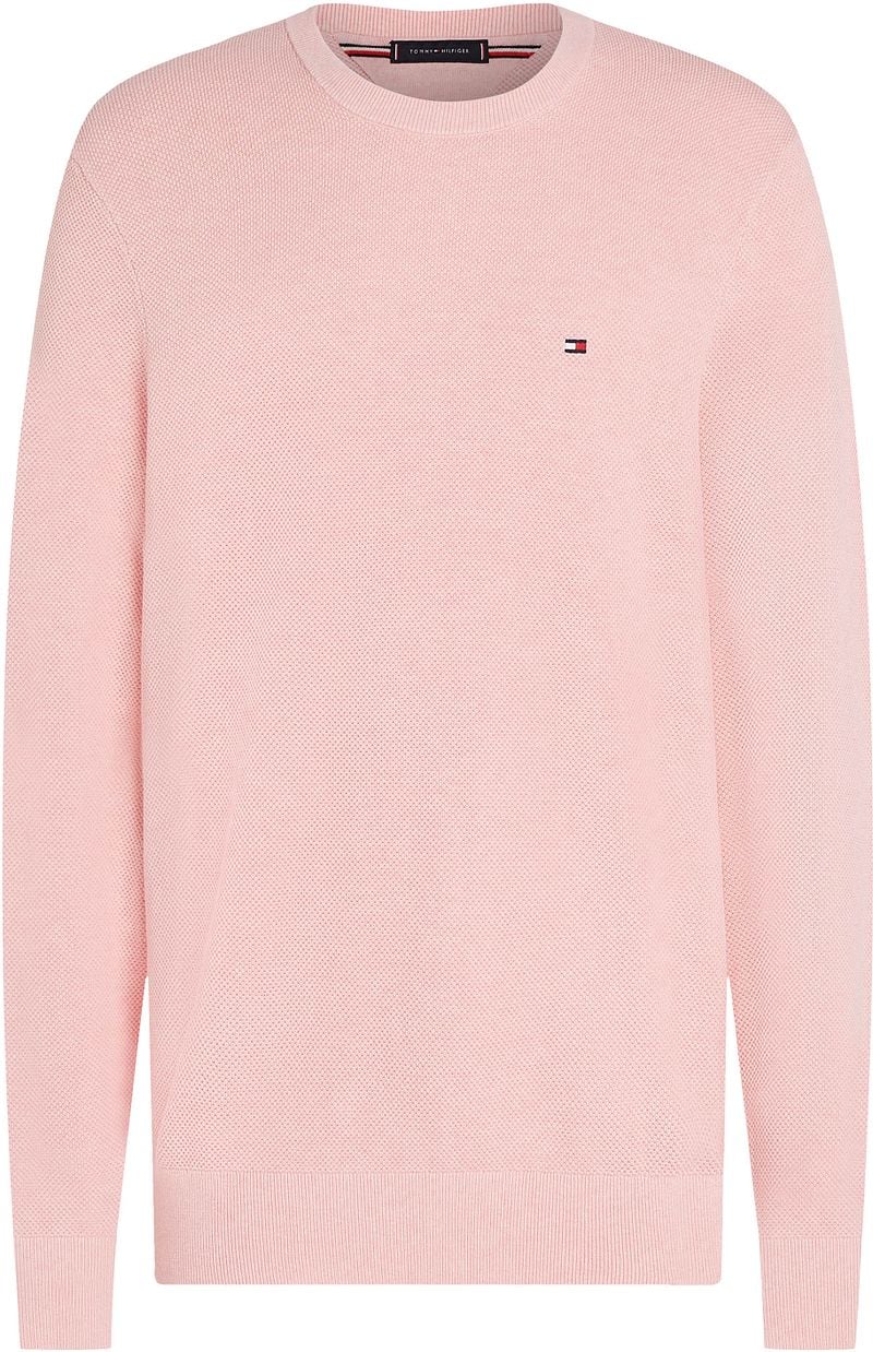 Tommy Hilfiger Structure Pullover Rosa - Größe L günstig online kaufen