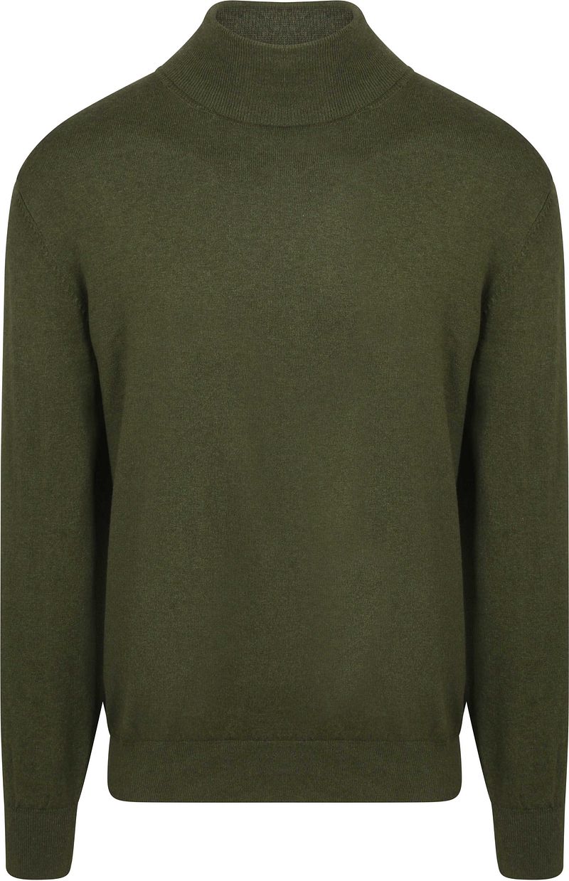 Steppin' Out Rollkragenpullover Cotton Cashmere Olivgrün - Größe L günstig online kaufen