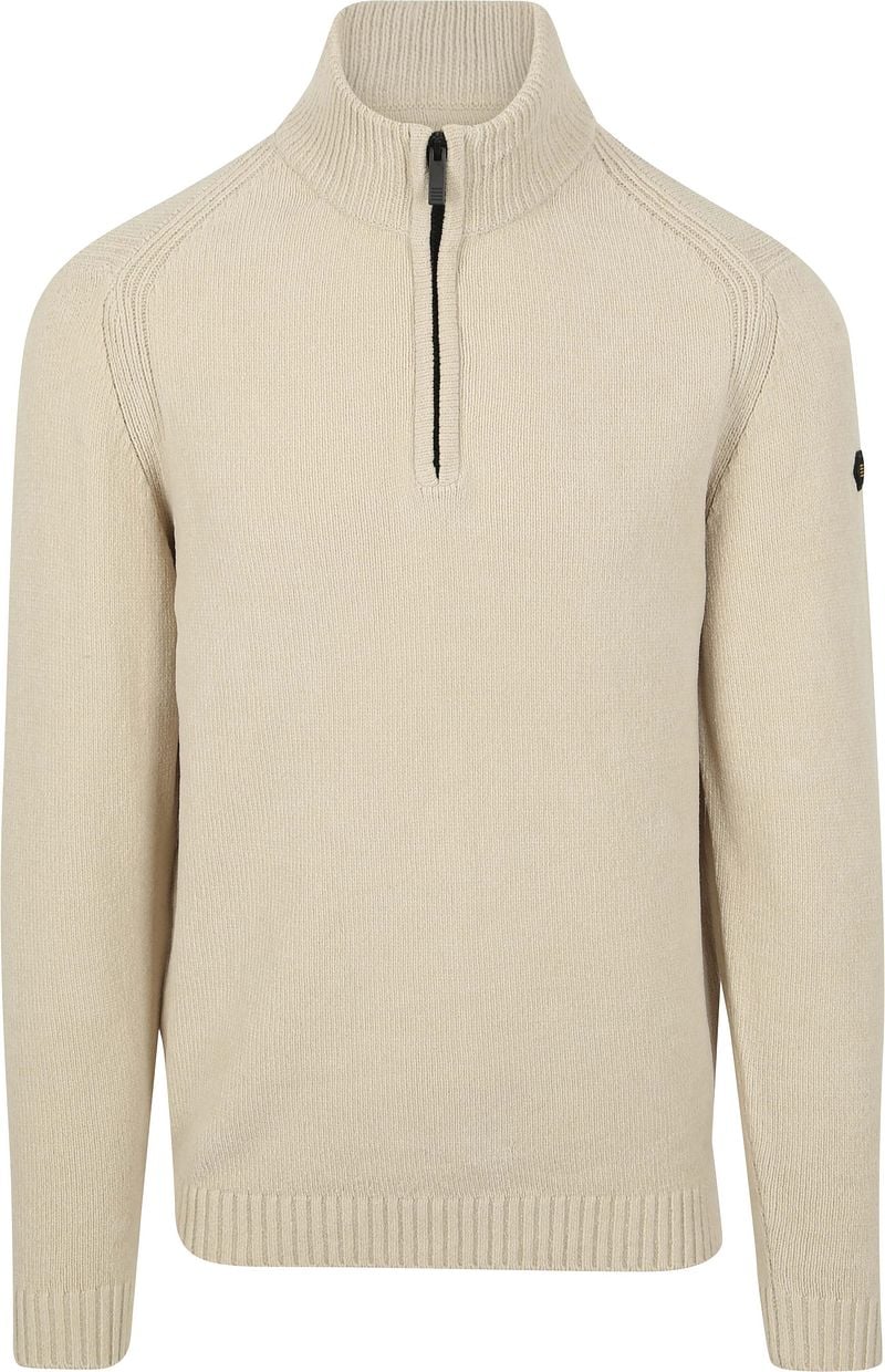 No Excess Halfzip Pullover Chenille Ecru - Größe L günstig online kaufen