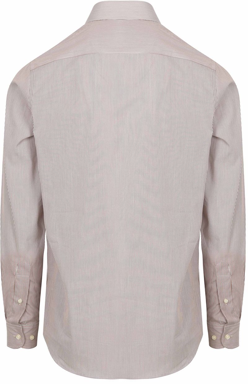 Steppin' Out Overhemd Streep Bruin