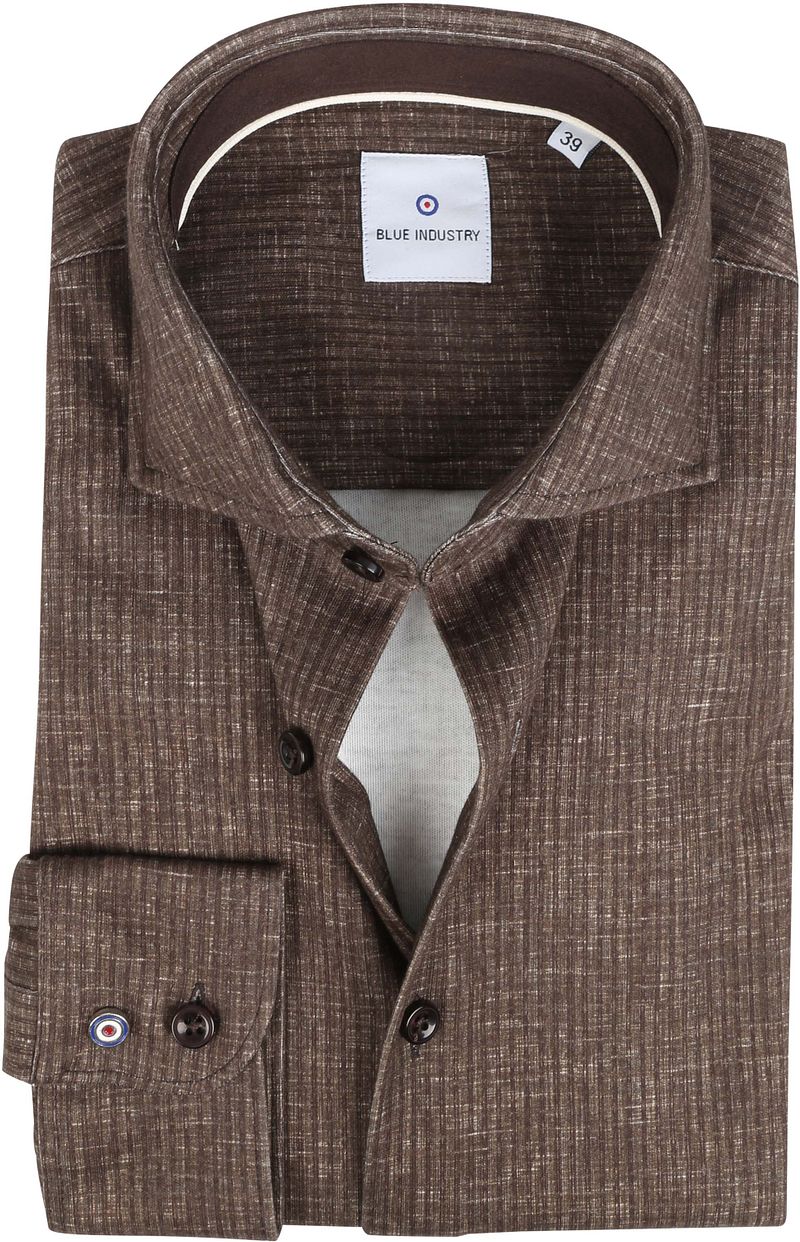 Blue Industry Chemise Jersey Marron taille 38