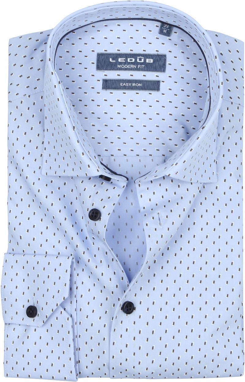 Chemise Ledub Imprimé Clair Bleu clair Bleu taille 40