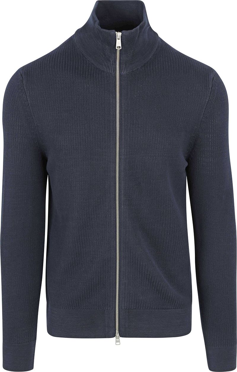 Marc O'Polo Strickjacke Navy - Größe L günstig online kaufen