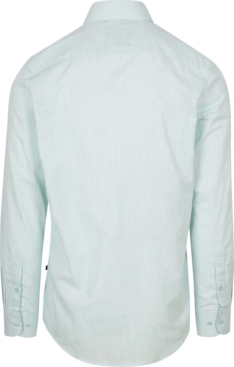 Suitable Overhemd Cotton Slub Lichtgroen