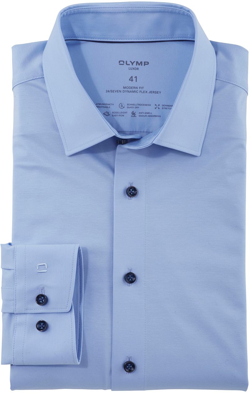 OLYMP Luxor Hemd 24/Seven Hellblau  - Größe 40 günstig online kaufen