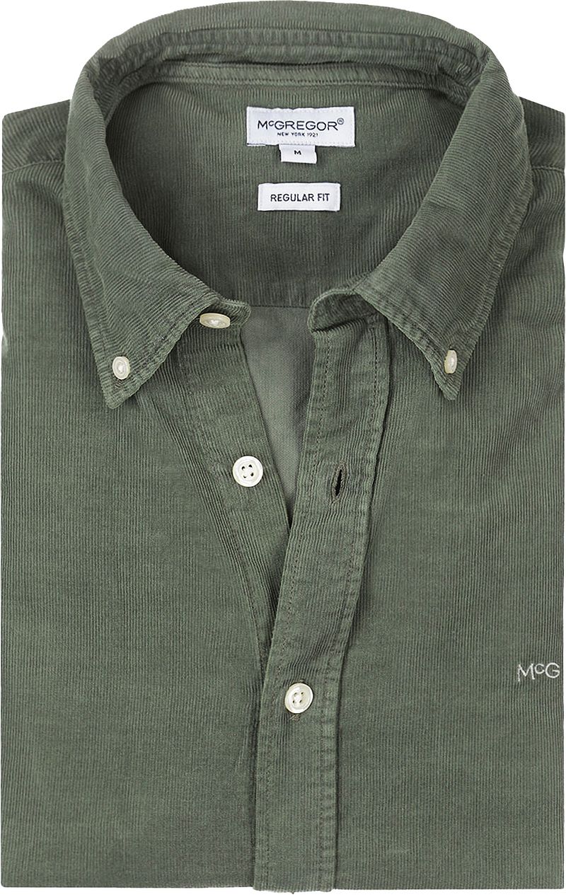 McGregor Overhemd Corduroy Sage Groen