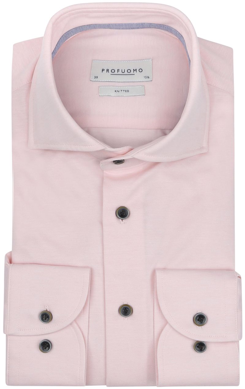 Profuomo Hemd Single Jersey Rosa - Größe 42 günstig online kaufen