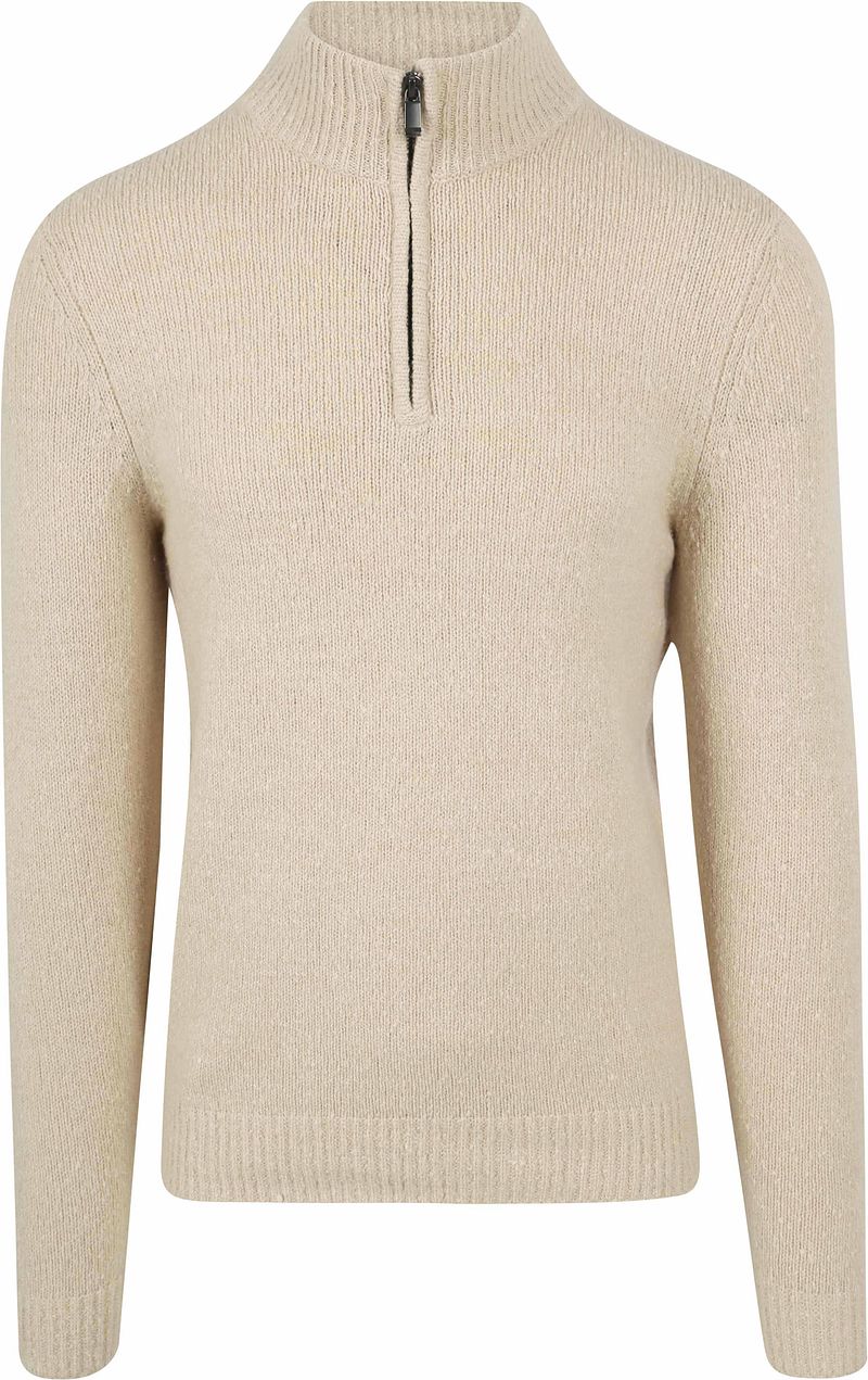 Suitable Half Zip Pullover Boiled Wool Ecru - Größe XXL günstig online kaufen