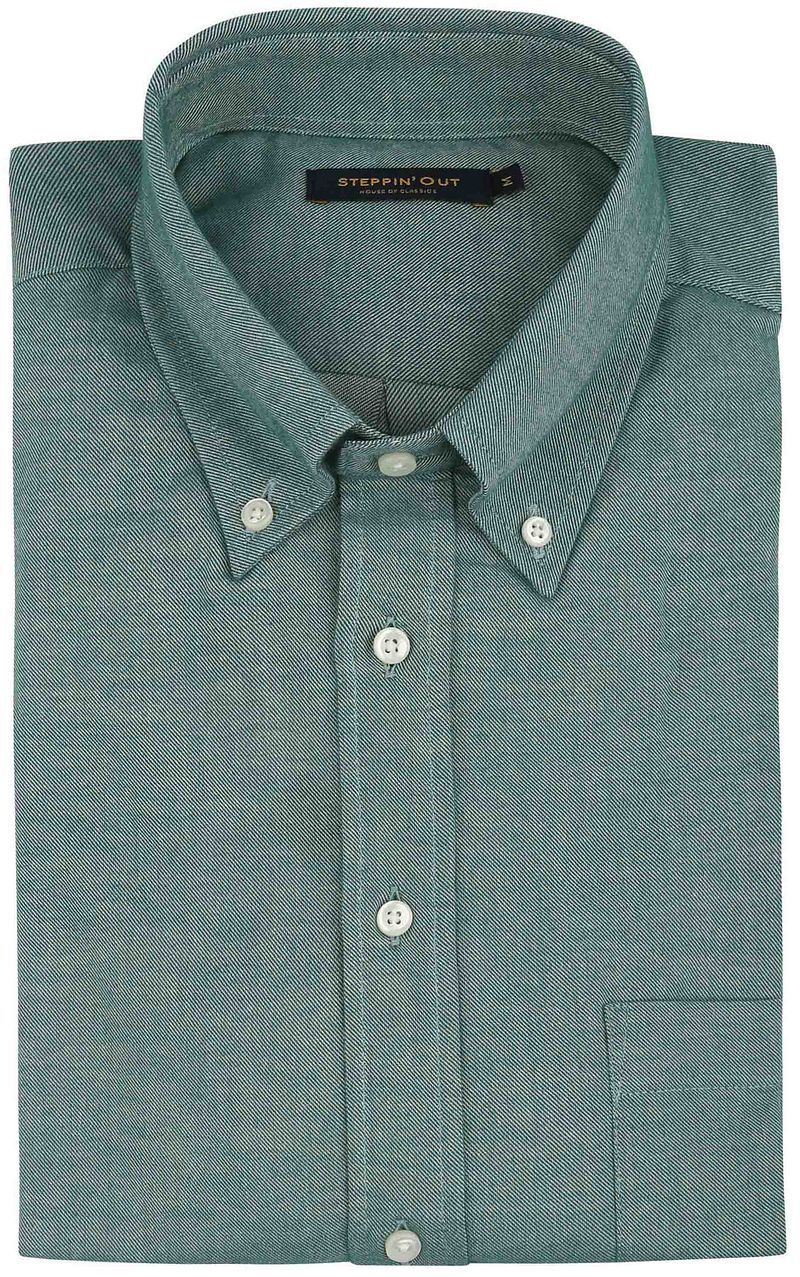 Steppin' Out Overhemd Twill Groen