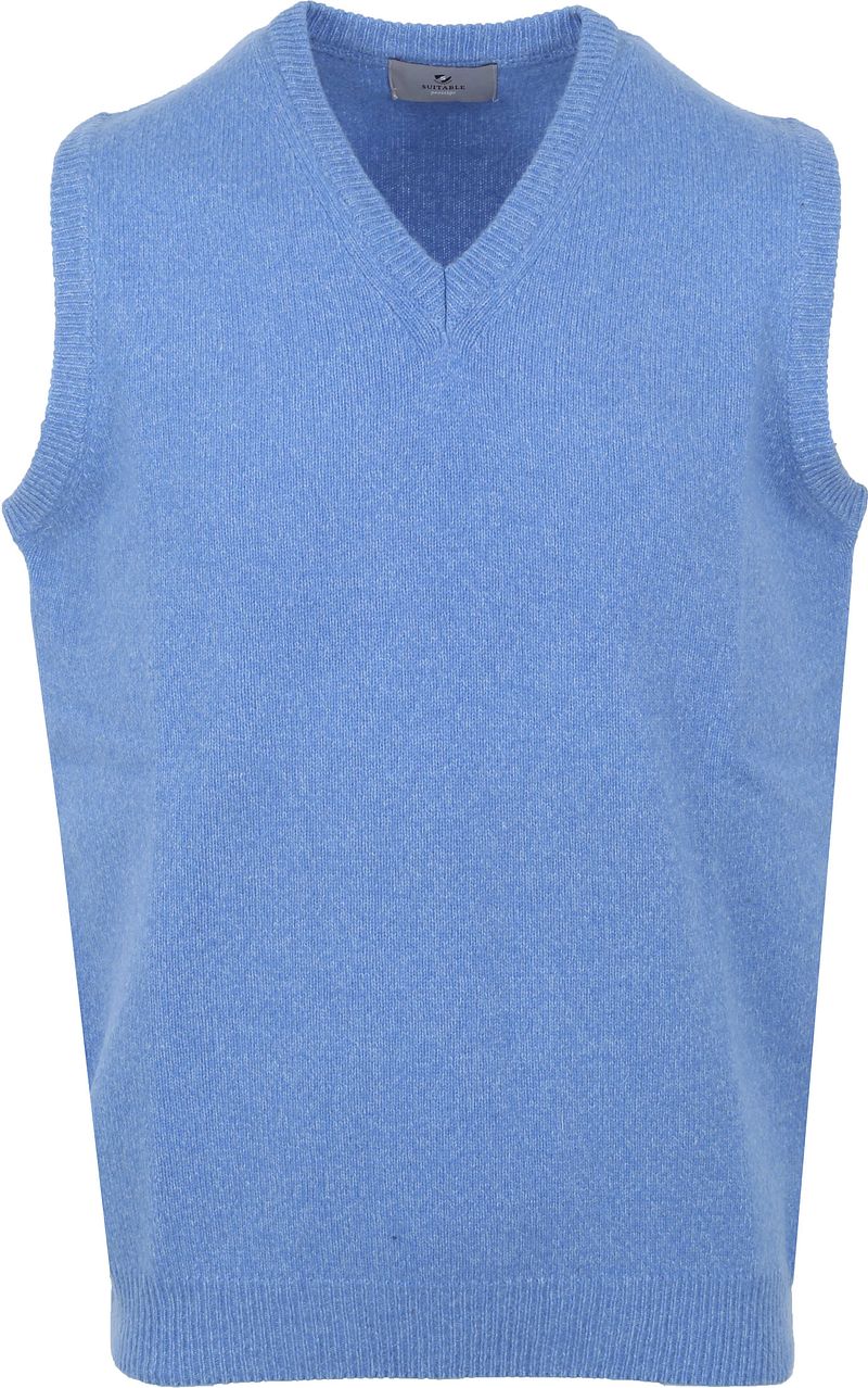Suitable Spencer Col-V Bleu clair Bleu taille M