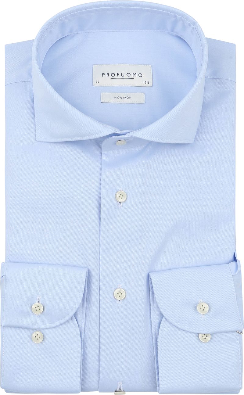 Profuomo Twill Hemd Hellblau  - Größe 39 günstig online kaufen