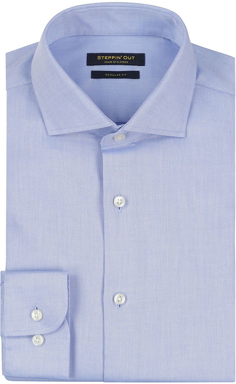 Steppin' Out Hemd Slim-Fit Dobby Hellblau - Größe 3XL günstig online kaufen