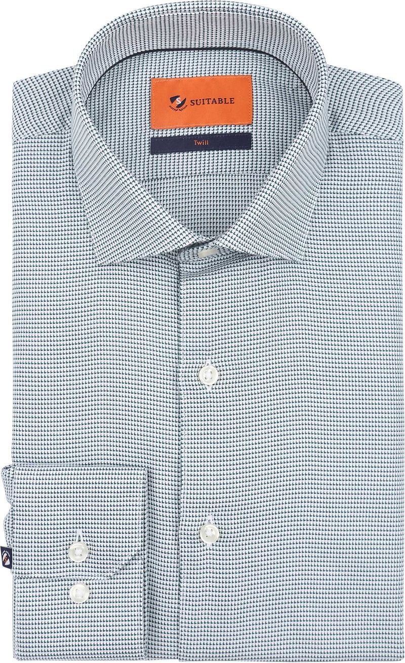 Suitable Hemd Dreieck Grün - Größe 39 günstig online kaufen