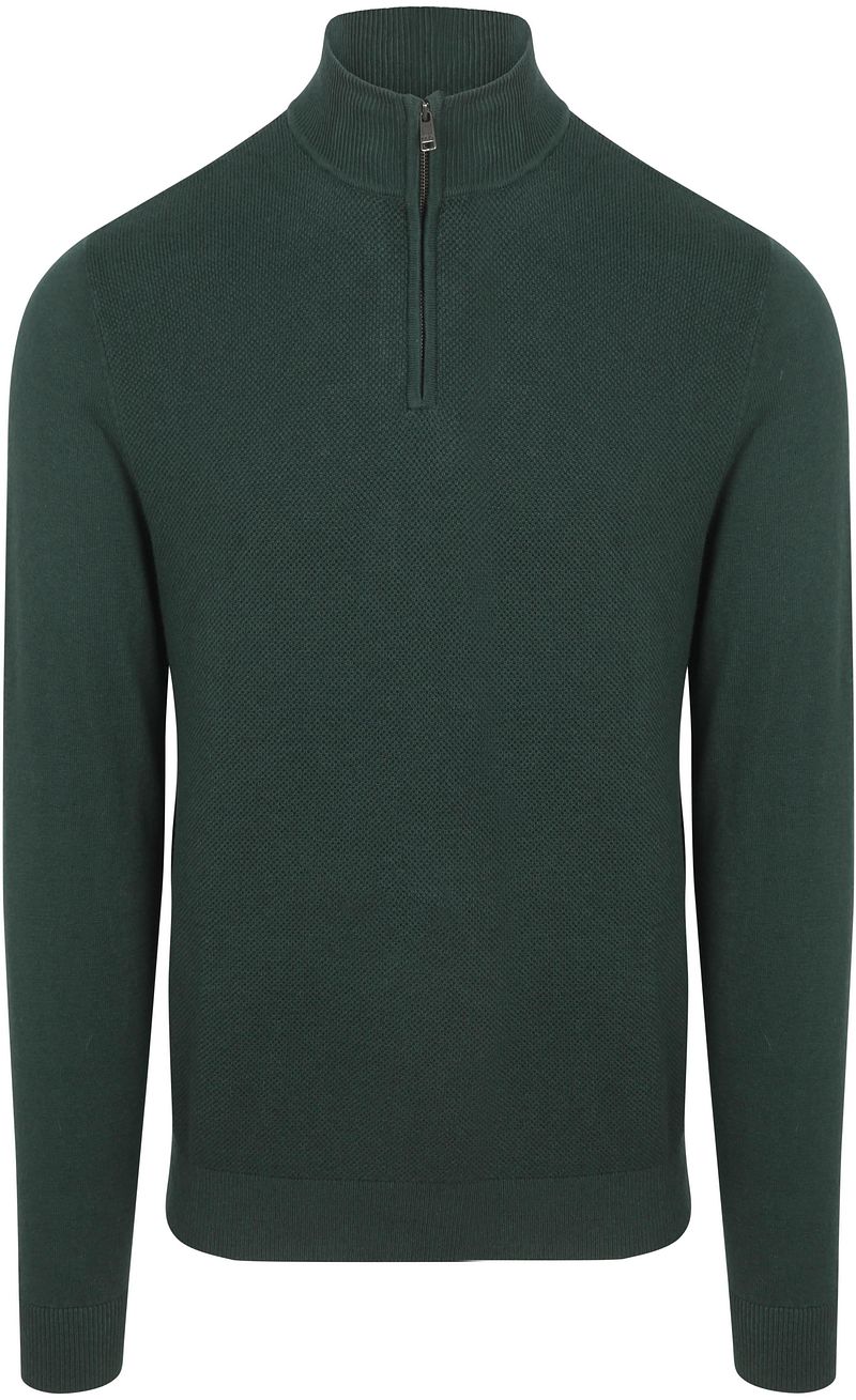 McGregor Half Zip Trui Merinowol Blend Pine Groen