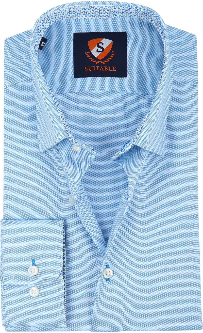 Suitable Chemise Wesley HBD Clair   Bleu taille 40