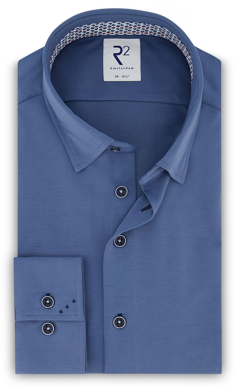 R2 Chemise Piqué Bleu taille 37