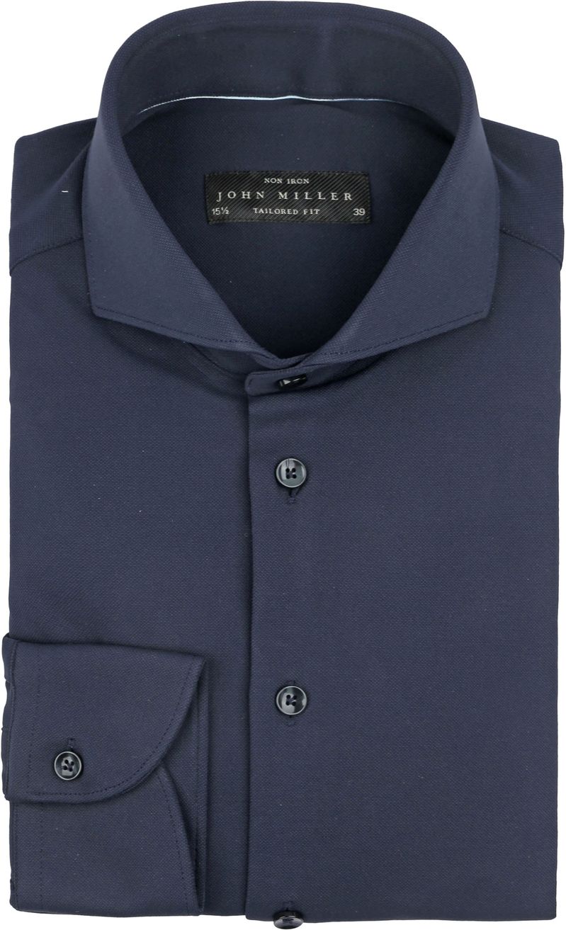 John Miller Overhemd Hyperstretch Navy