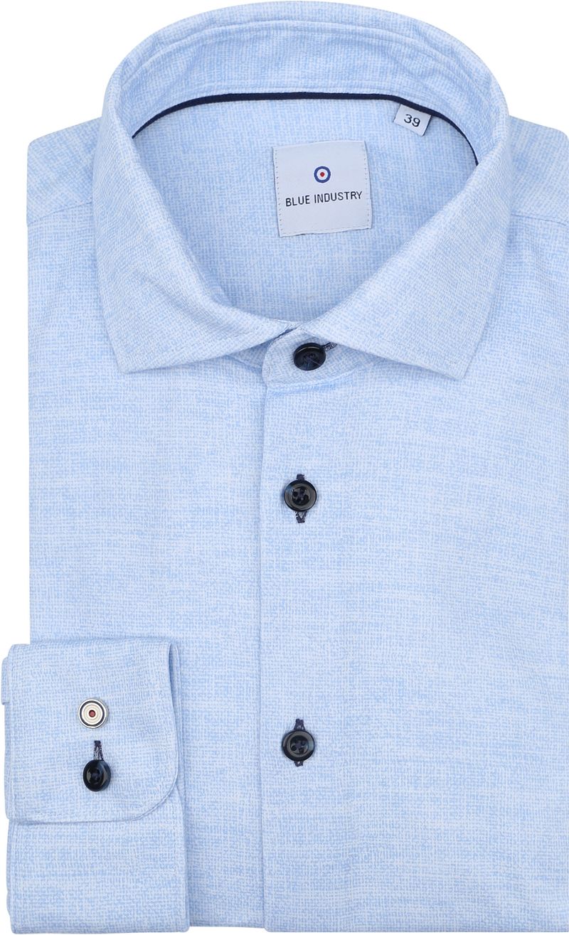 Blue Industry Slim-Fit Hemd Hellblau - Größe 43 günstig online kaufen