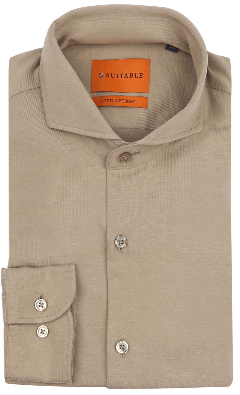 Suitable Sorona Hemd Beige - Größe 38 günstig online kaufen