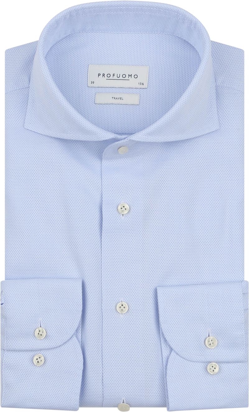 Profuomo Hemd Travel Hellblau - Größe 39 günstig online kaufen