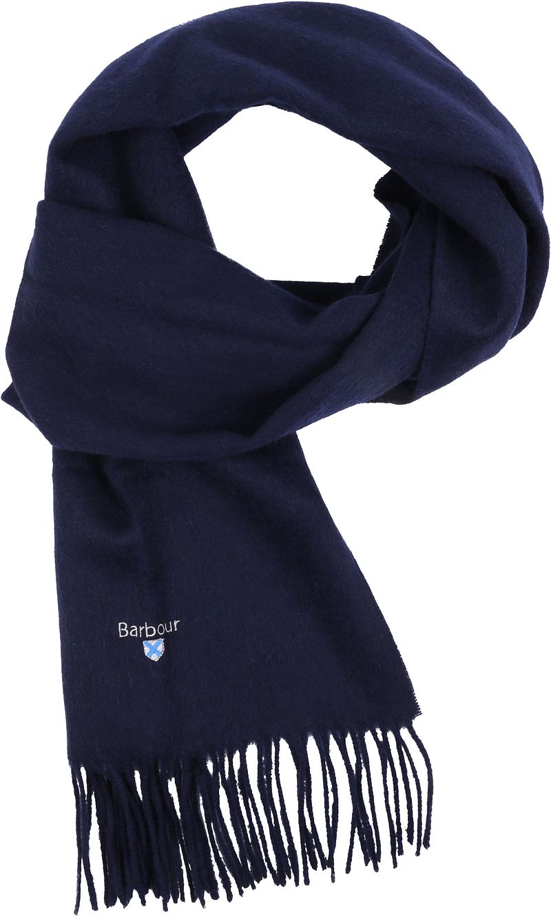 Barbour - Echarpe en Laine d'Agneau - Foncé Bleu Bleu foncé