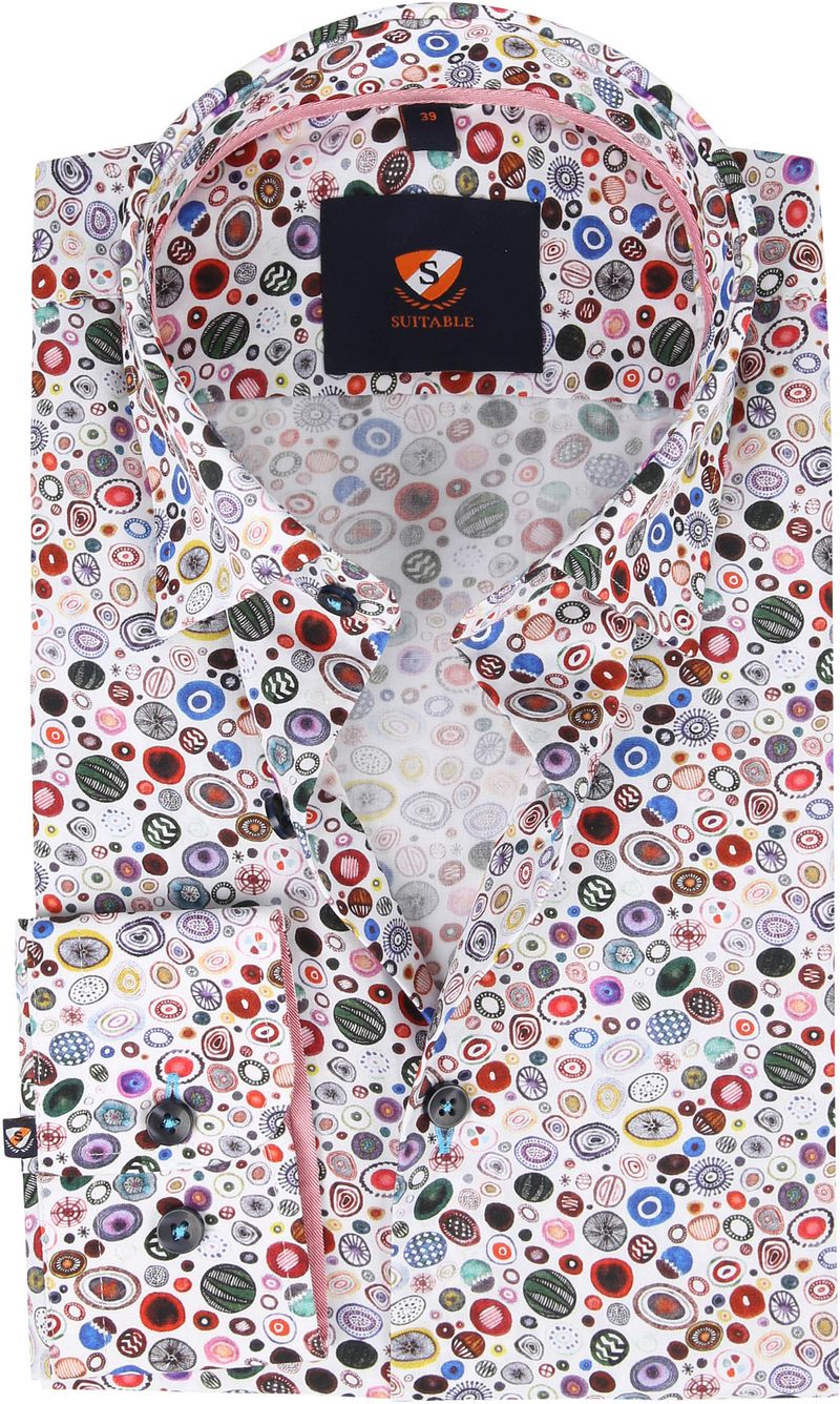 Suitable Chemise Cristal Blanc  Multicoloré taille 39