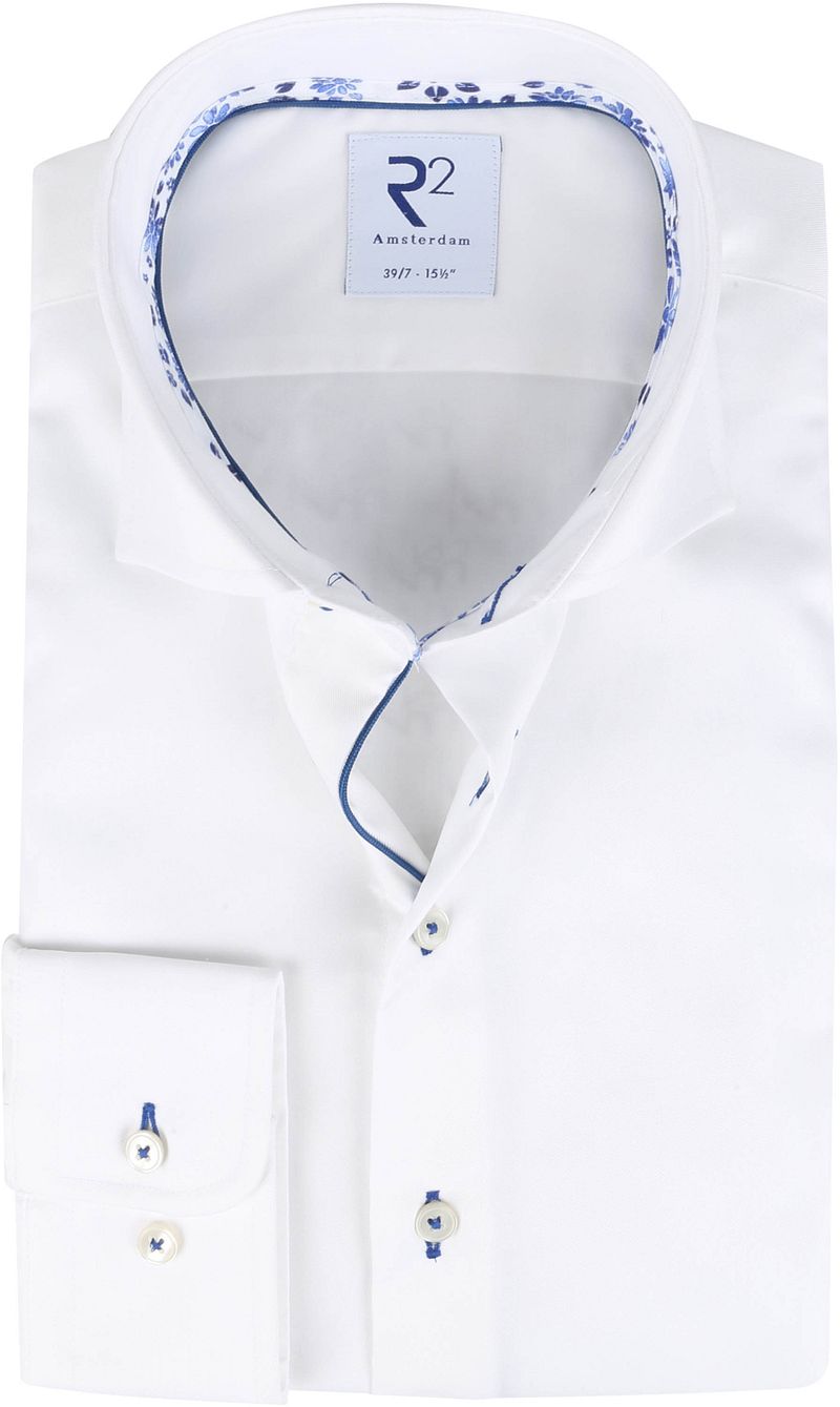 R2 Chemise Manches Extra Longues Blanc taille 39