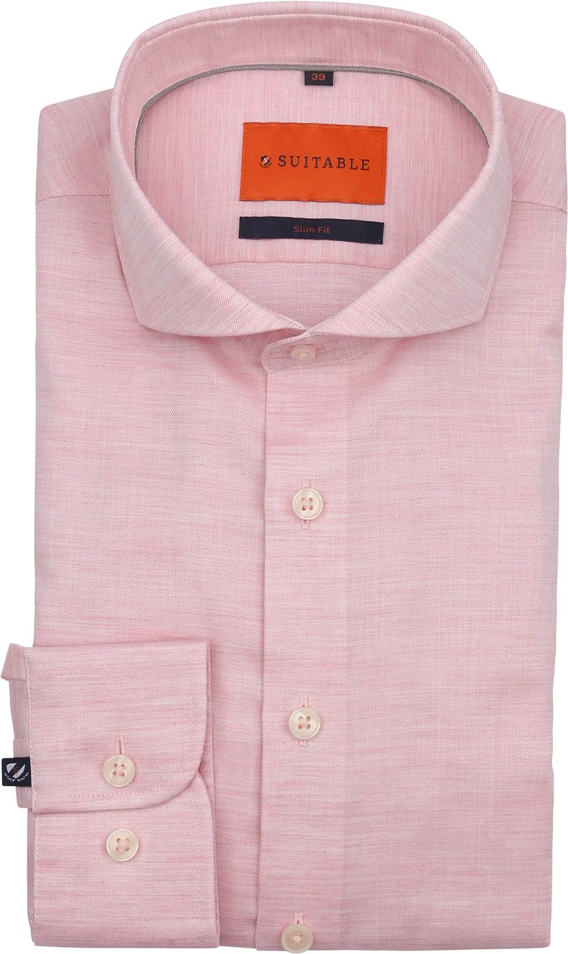 Suitable Melange Hemd Rosa - Größe 40 günstig online kaufen