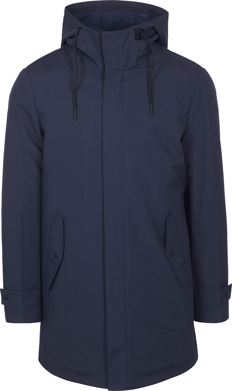 Suitable Jas Hood Tech Navy