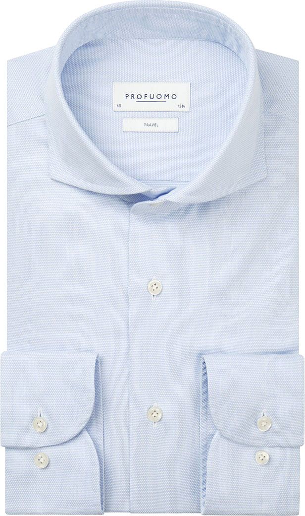 Profuomo Chemise Travel Clair Bleu clair Bleu taille 38
