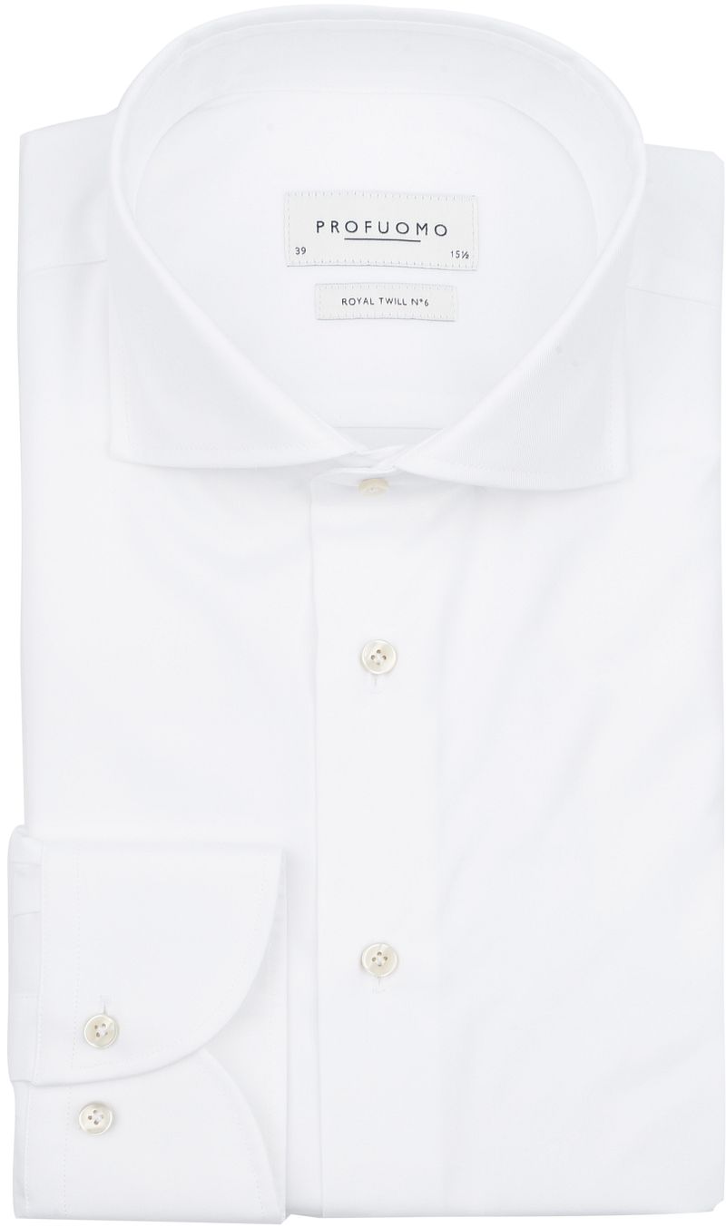 Profuomo Hadleighs Royal Twill Hemd No6 White - Größe 42 günstig online kaufen