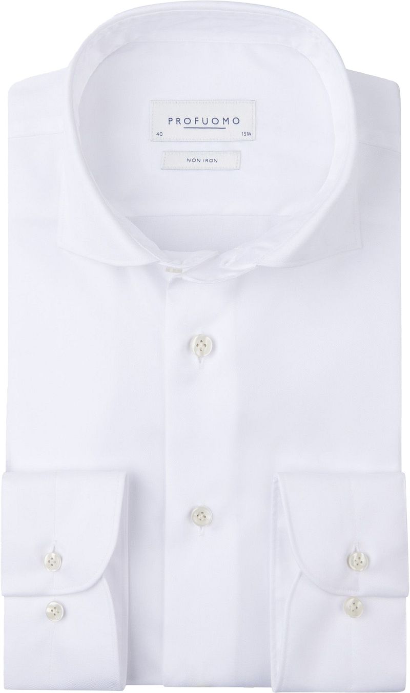 Profuomo Twill Hemd Weiß - Größe 44 günstig online kaufen