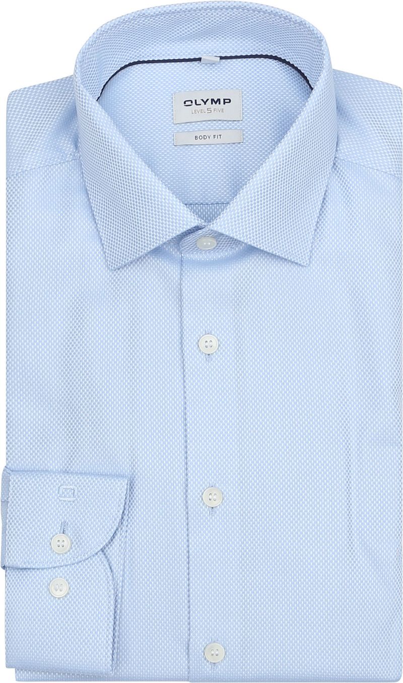 OLYMP Level 5 Dobby Hemd Hellblau - Größe 41 günstig online kaufen
