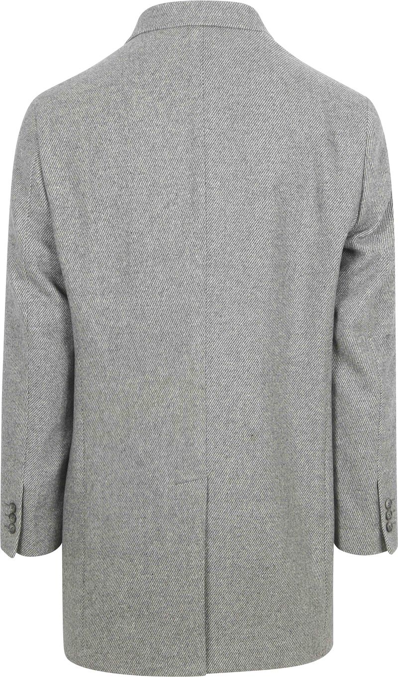 Suitable Coat Wol Twill Grijs