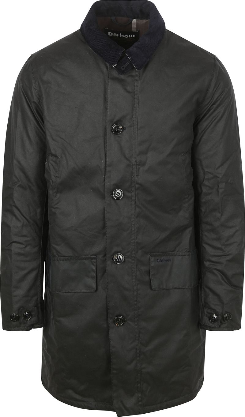Barbour Wachsjacke Mac Navy - Größe M günstig online kaufen