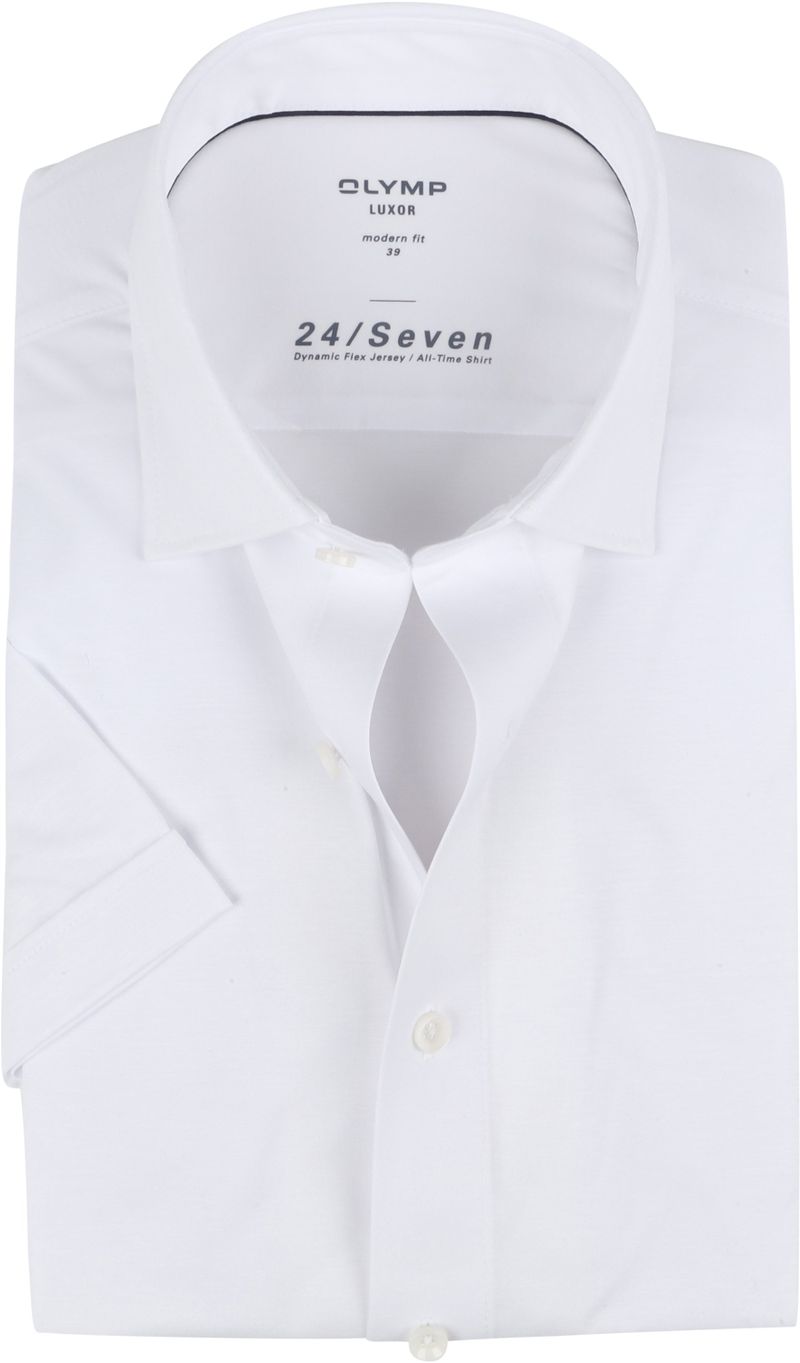 olymp luxor jersey overhemd 24/seven wit