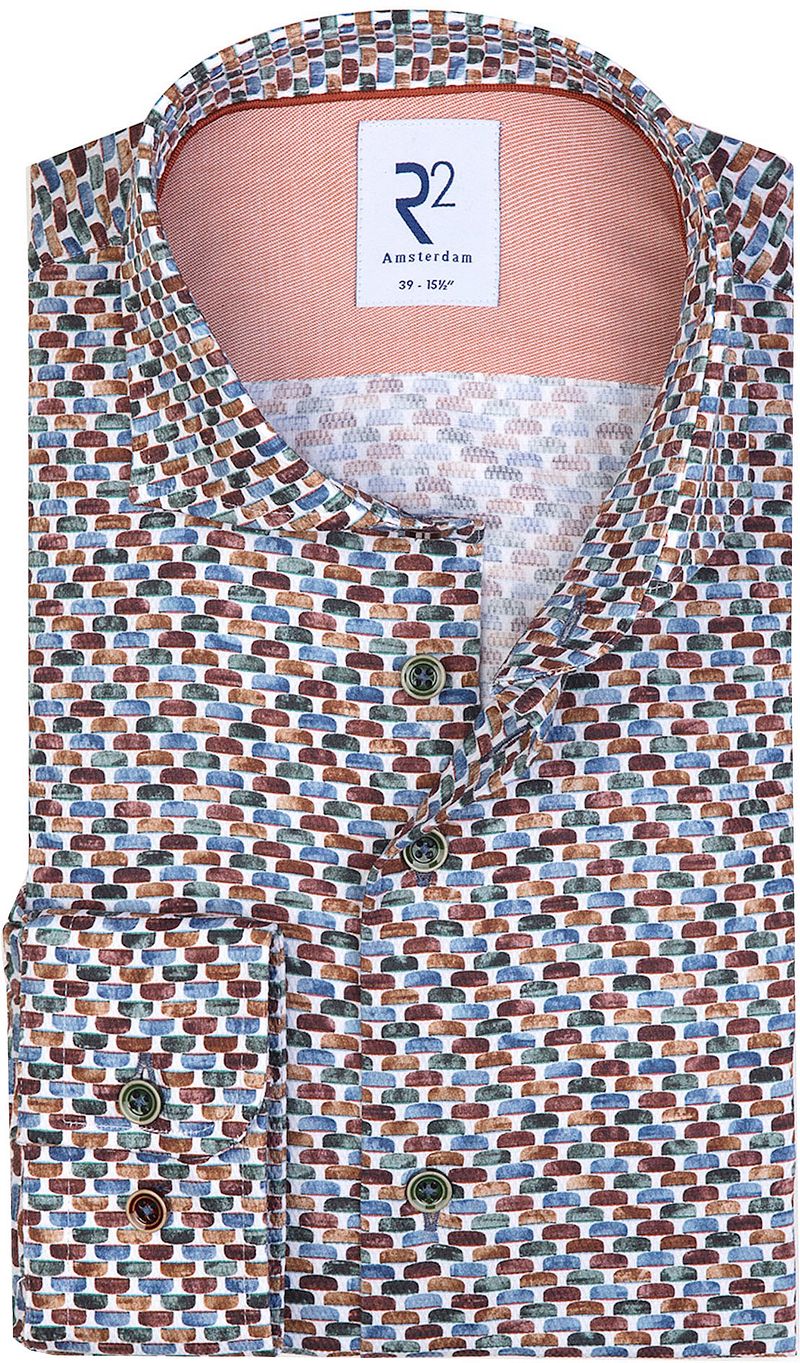 R2 Chemise Impression Multicolore Multicoloré taille 37