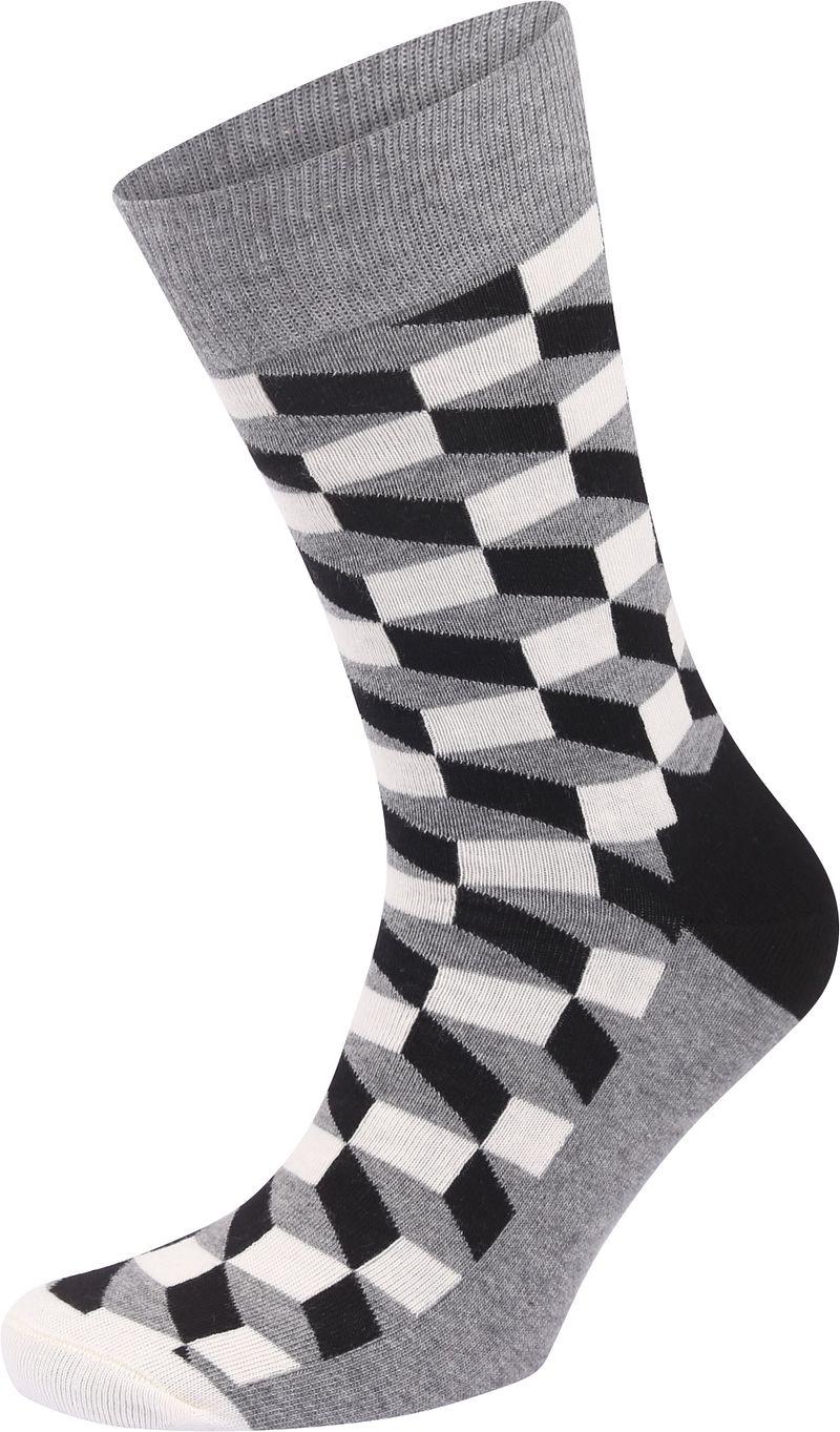 Happy Socks Socken Schwarze Blöcke - Größe 41-46 günstig online kaufen