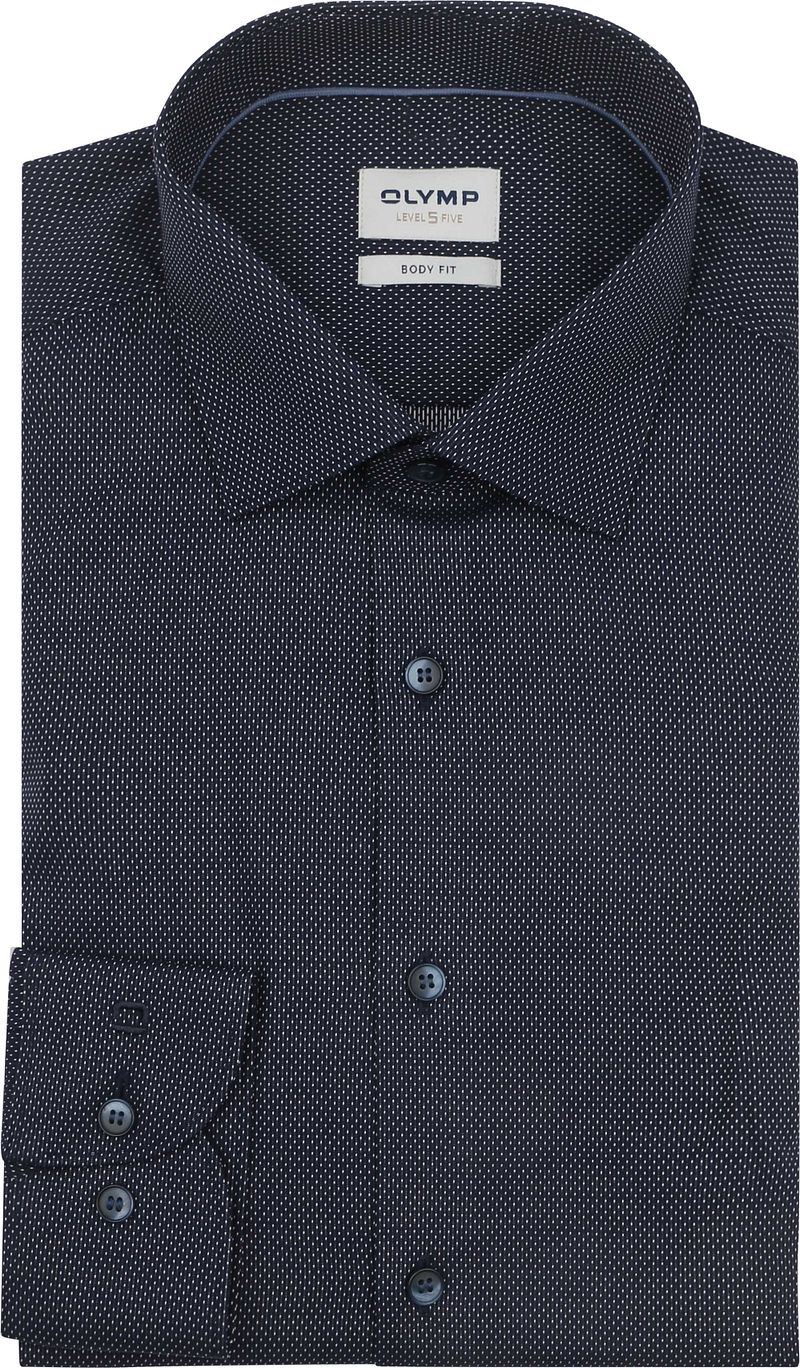 OLYMP Level 5 Hemd Pinpoint Navy - Größe 44 günstig online kaufen