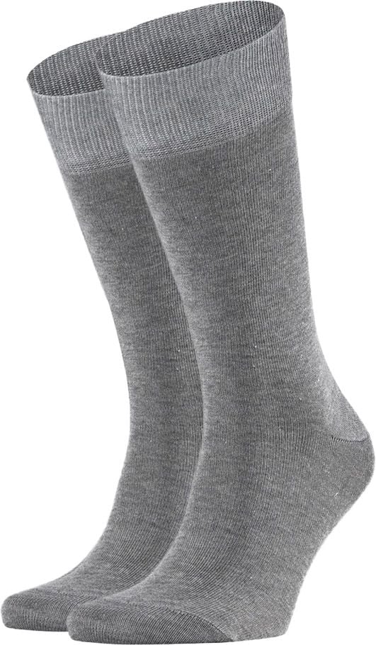 Falke Happy Socken 2 Paar Grau Melange - Größe 43-46 günstig online kaufen