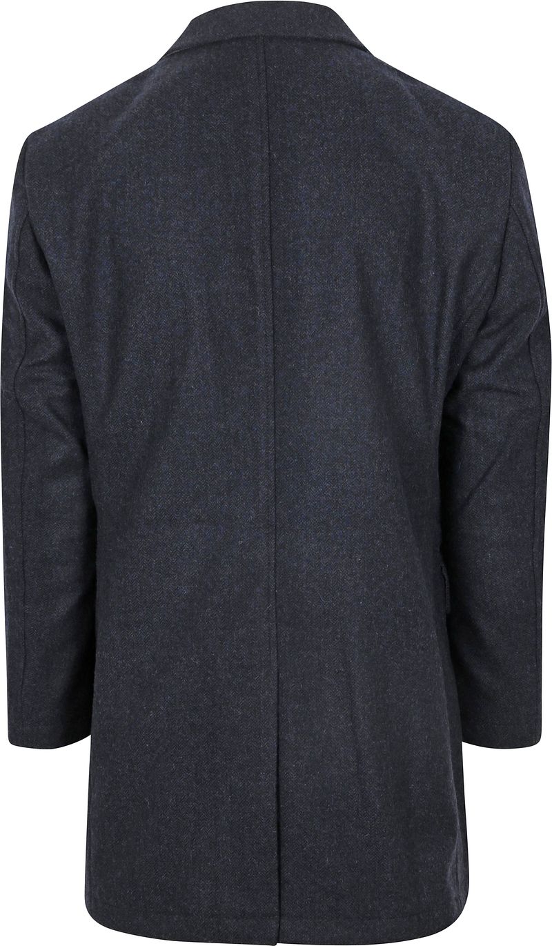 McGregor Coat Wool Herringbone Navy