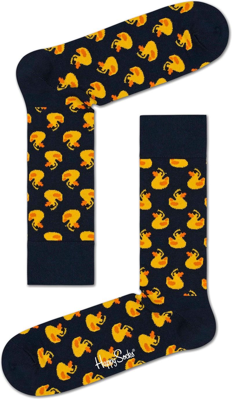 Happy Socks Sokken met motiefstitching model 'Rubber Duck'