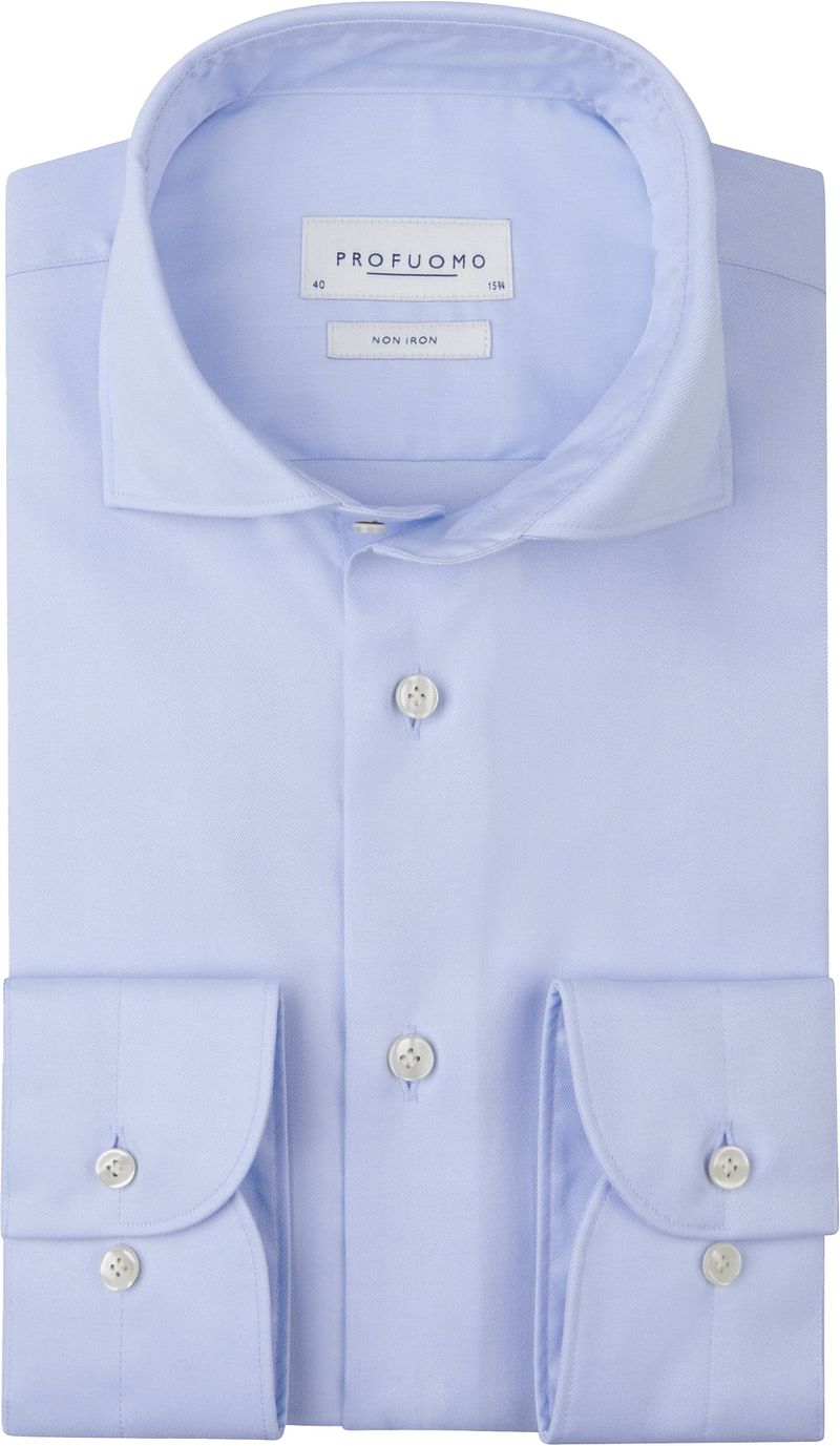 Profuomo Twill Hemd Hellblau  - Größe 42 günstig online kaufen