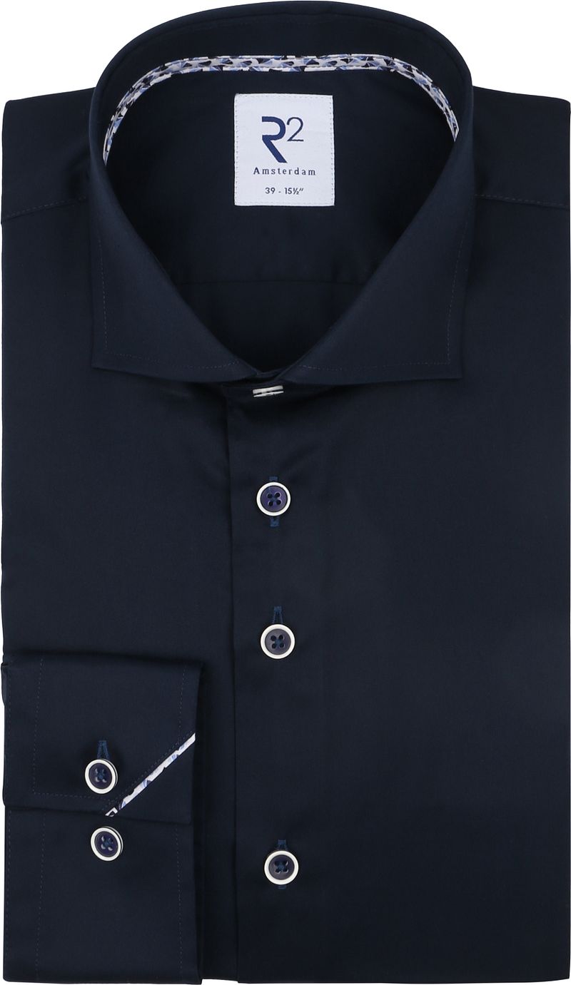 R2 Hemd Twill Navy - Größe 45 günstig online kaufen