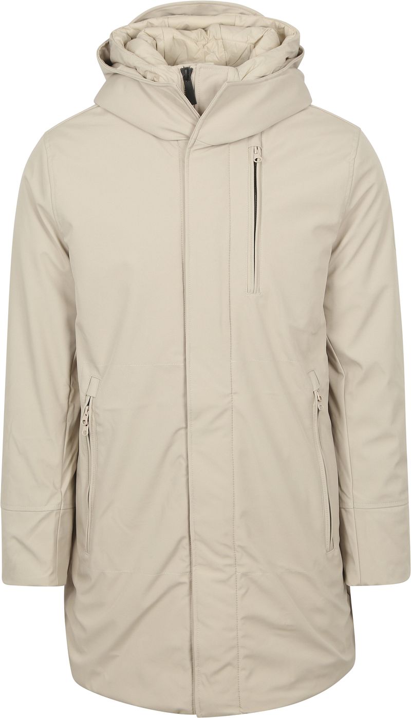 Knowledge Cotton Apparel Trainingsjack Climate Shell Jas Ecru