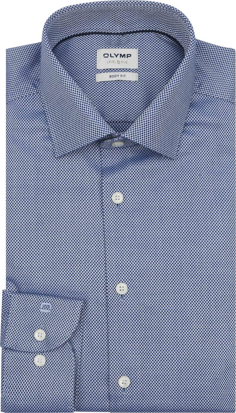 OLYMP Level 5 Dobby Hemd Royal - Größe 38 günstig online kaufen