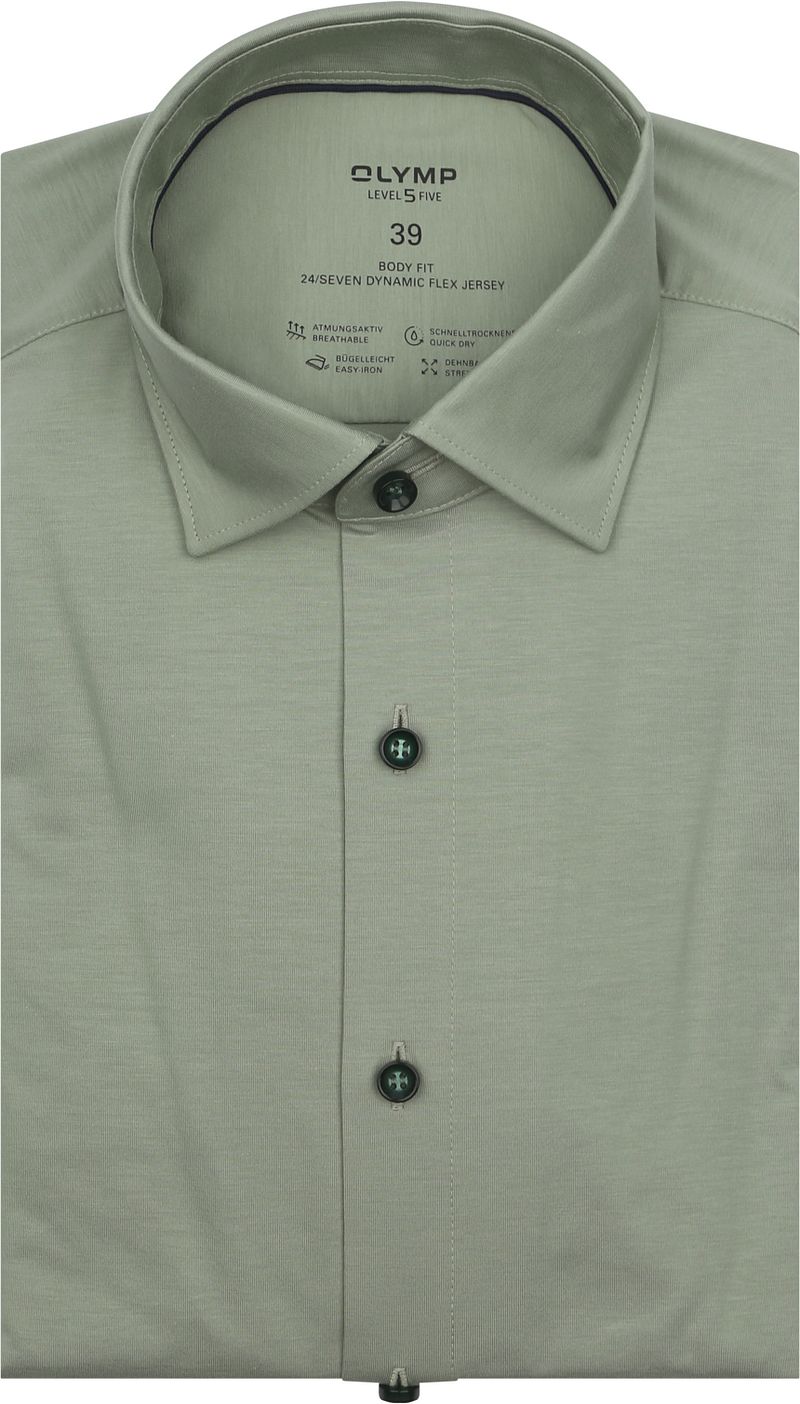 OLYMP Hemd Level 5 24/Seven Grün - Größe 38 günstig online kaufen