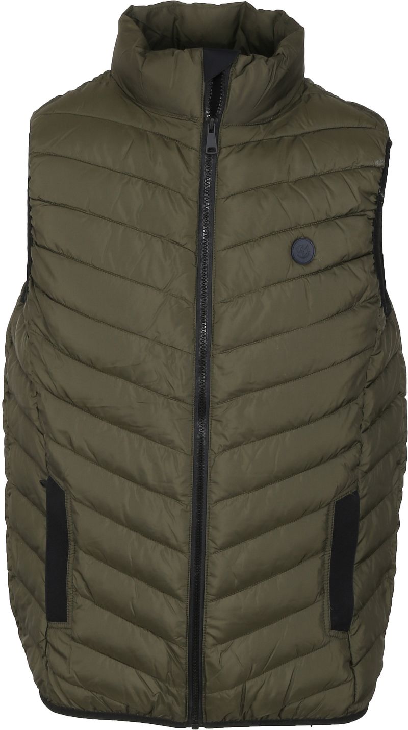 Suitable Veste Sans Manches Vert olive Vert foncé taille M