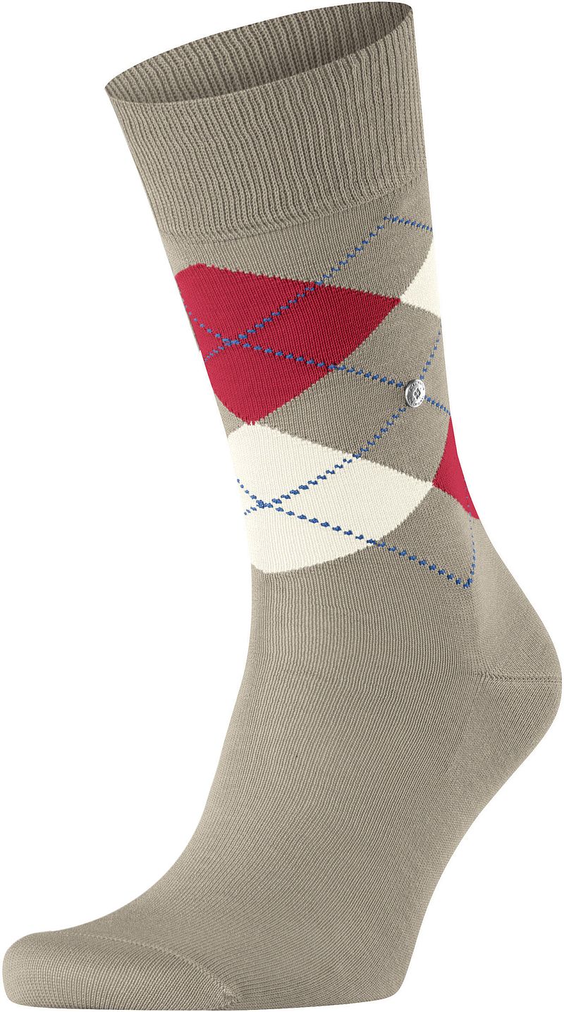 Burlington Manchester Sok Ruit Beige 4182